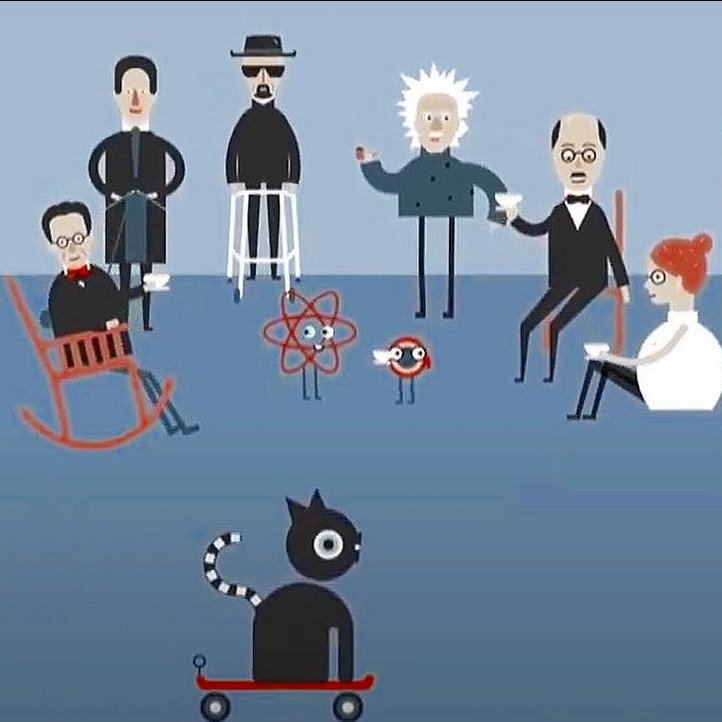 Visualisierung der virtuellen Helmholtz Jahrestagung, 6 Menschen sitzen in einem Kreis, dunkelgrauer Hintergrund 